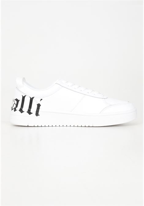 Sneakers bianche da uomo con maxi stampa logo JUST CAVALLI | 77QA3SM5ZP397003